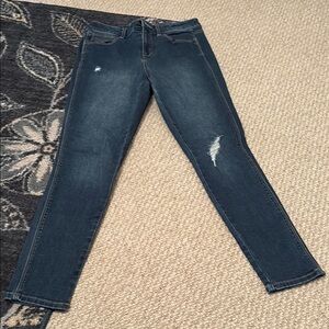 Slightly Distressed Skinny Jeans